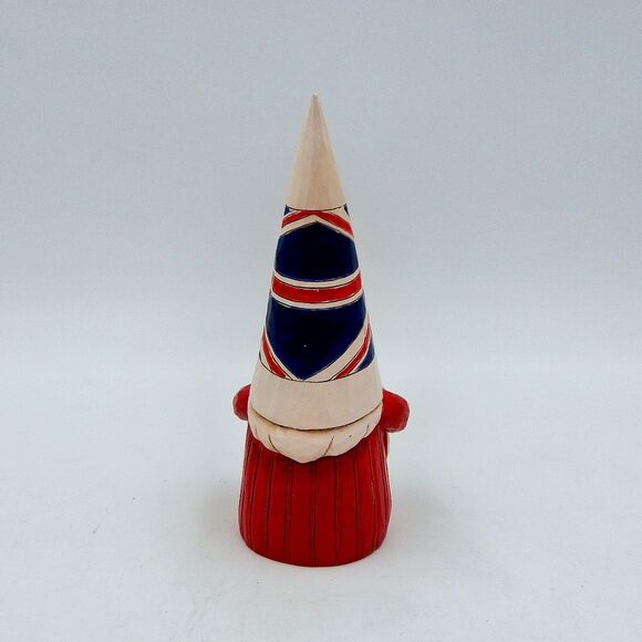 Jim Shore Gnomes Around the World 'Fancy a Cuppa?' 2020 British Gnome 6008422 - Picture 3 of 8